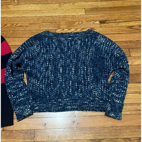 GAP Women's Sweaters - Navy and Pink Striped, Navy Speckled - Picture 9 of 9